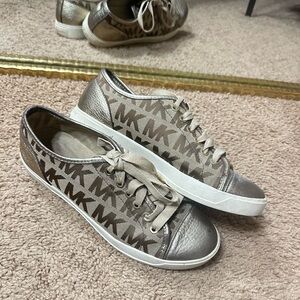 Michael Kors Metallic Monogram Sneakers
